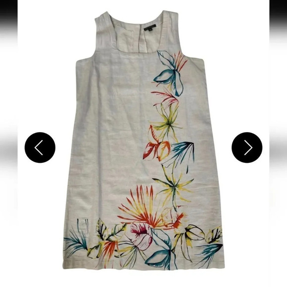 For Cynthia Cy1570-42m Women's Beige Squair Neck Short Casual Dress Size… - Picture 8 of 13